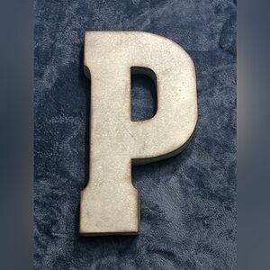 Large Metal Letter P